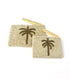 PALM TREE BEADED POUCH BEIGE