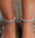 KA'ANAPALI FROSTED GLASS BEADED ANKLET