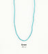 KA'ANAPALI FROSTED GLASS BEADED NECKLACE