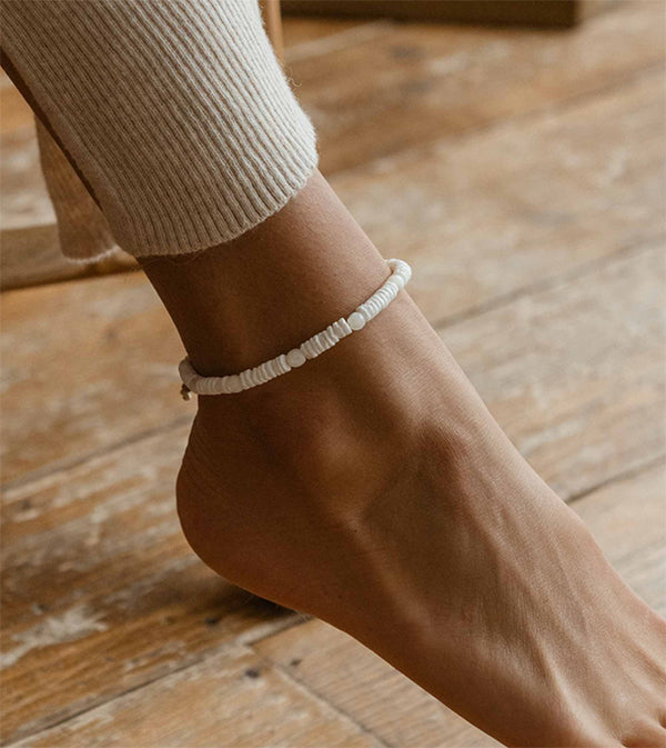 MADASARI BEACH MOTHER OF PEARL ANKLET