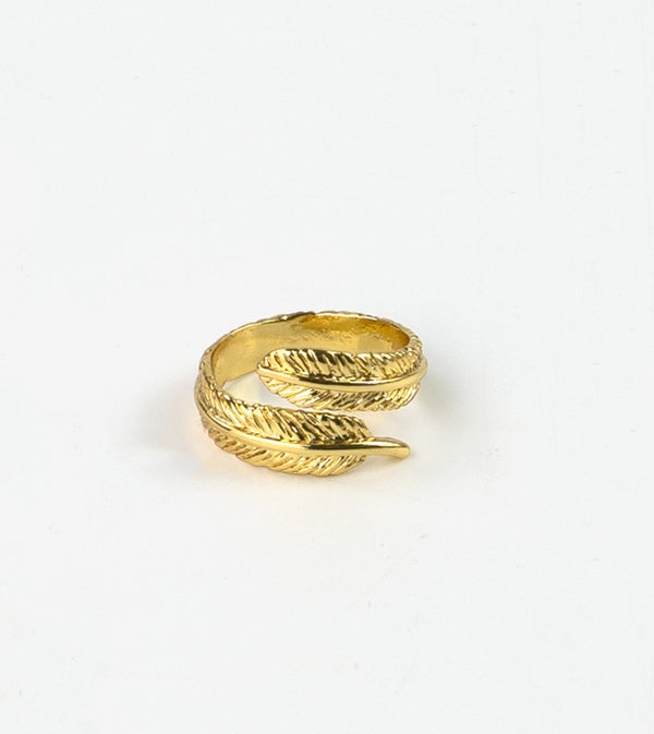 Paradise Wrap Feather Ring