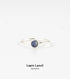 Gemstone Adjustable Ring Silver