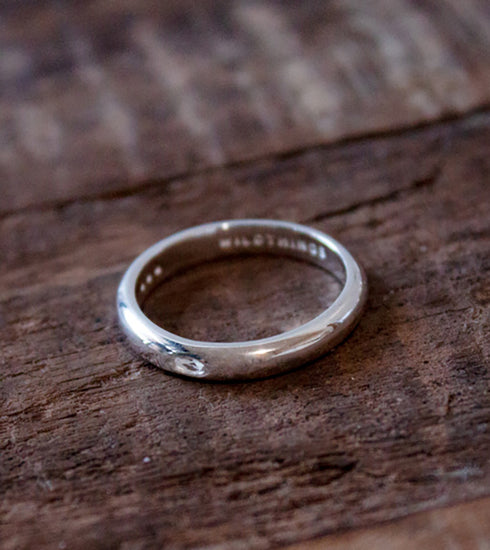 Zirconia Pebble ring silver