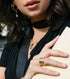Citrine Pebble ring gold