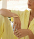 Citrine Pebble ring gold