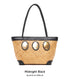 Cosmic Oval rattan Tote