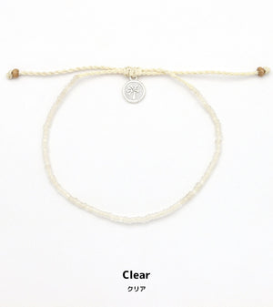 KA'ANAPALI FROSTED GLASS BEADED ANKLET
