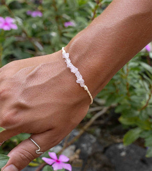 LOVE IS HERE NATURAL STONE BRACELET