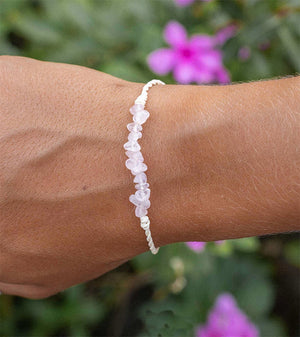 LOVE IS HERE NATURAL STONE BRACELET