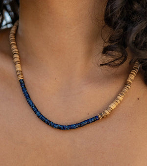 Wood and Shell Necklace