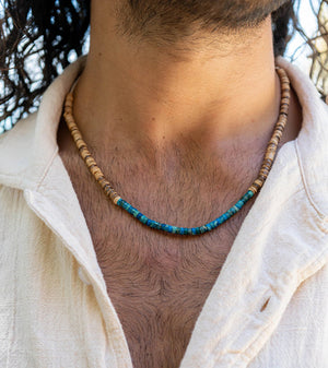 Wood and Shell Necklace