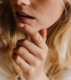Surfer Girl Wave Ring
