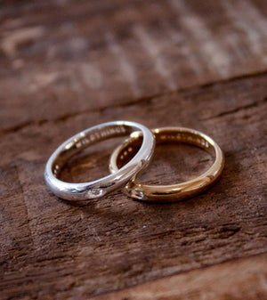Zirconia Pebble ring gold