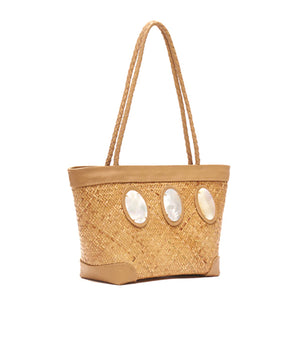 Cosmic Oval rattan Tote